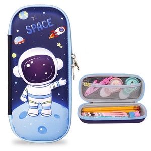 Large Capacity 3D EVA Cute Cartoon Zipped Pencil Case
